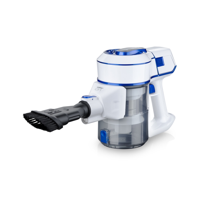 Niceboy ION Hurricane H5 - Kabelloser 2-in-1 Stielsauger 150W/2200 mAh Weiß/Blau