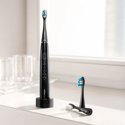 Niceboy ION Sonic Duo Pack - SET 2x Schallzahnbürste IPX7 schwarz + weiß