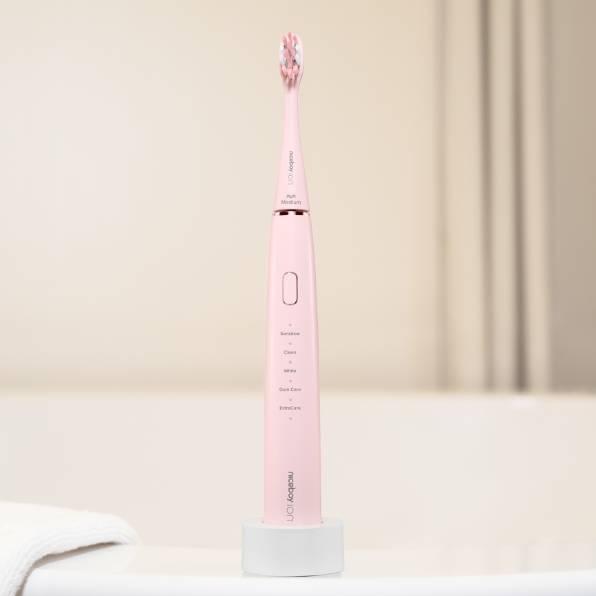 Niceboy ION Sonic - Schallzahnbürste IPX7 rosa
