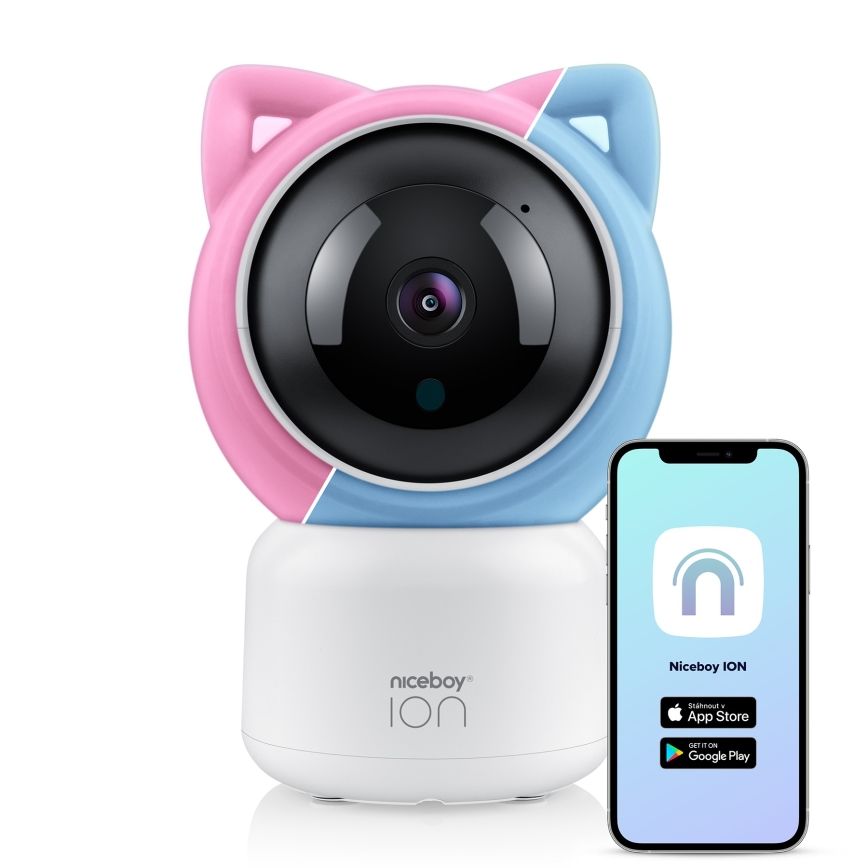 Niceboy ION Starlight SL3 - Smart-Babyfon mit Kamera Full HD 1080p 5V Wi-Fi