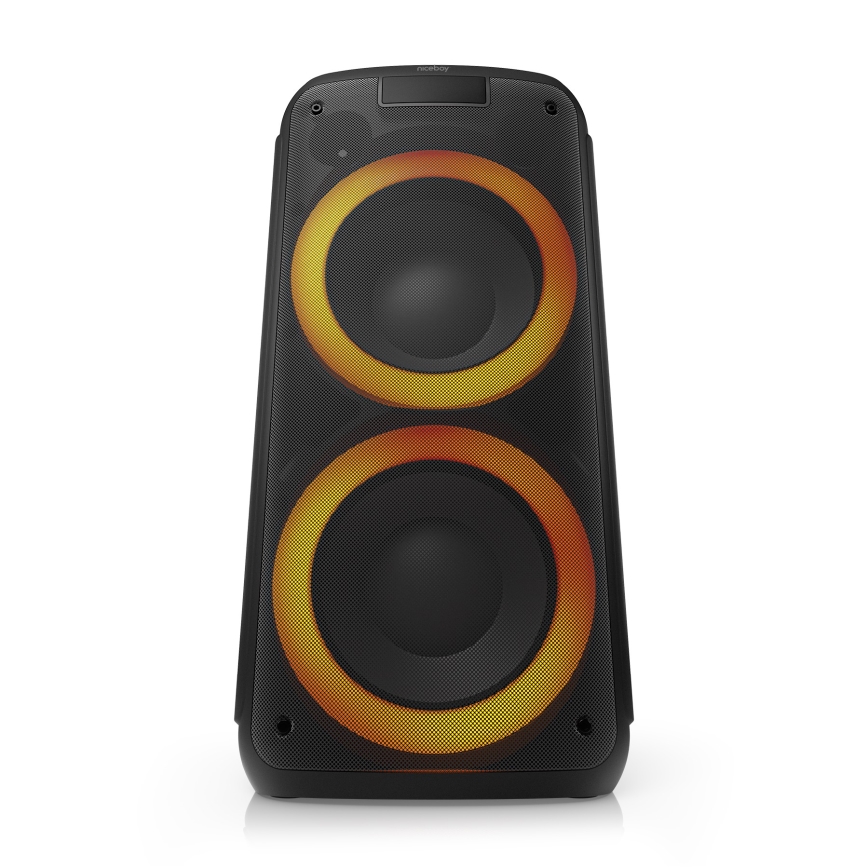 Niceboy PARTY Boss 2 - Kabelloser LED-Lautsprecher mit Mikrofon und Powerbank Funktion 200W/4500 mAh + Fernbedienung