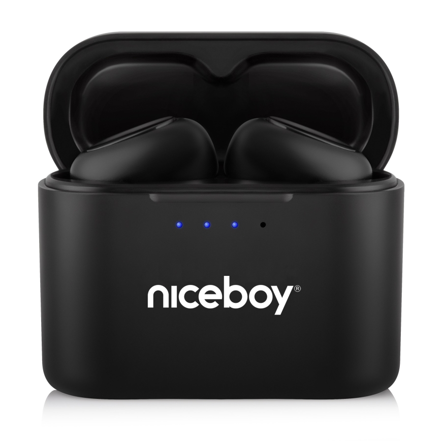 Niceboy Podsie 4 - kabellose In-Ear-Kopfhörer IP54, schwarz