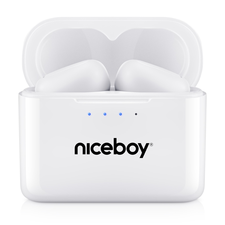 Niceboy Podsie 4 - Kabellose In-Ear-Kopfhörer IP54 weiß