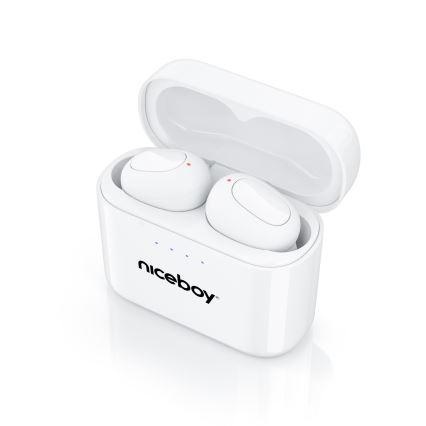 Niceboy Podsie 4 - Kabellose In-Ear-Kopfhörer IP54 weiß