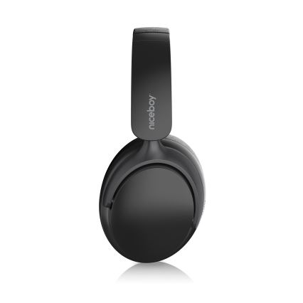 Niceboy Stellar - Kabellose Kopfhörer mit Mikrofon und ANC 400 mAh IPX4 schwarz