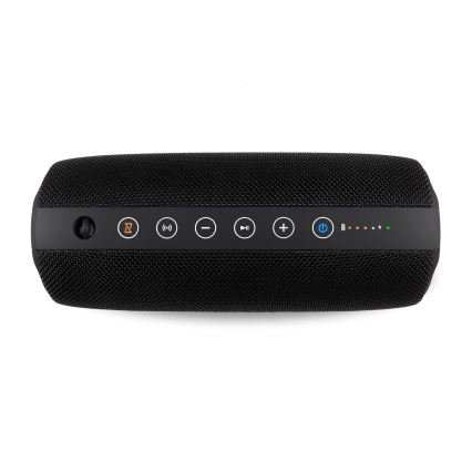 Niceboy Titan 4 - LED kabelloser Lautsprecher mit Mikrofon und Powerbank-Funktion 50W/4000 mAh IPX7 Schwarz