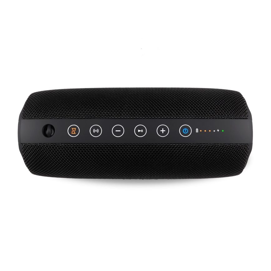 Niceboy Titan 4 - LED kabelloser Lautsprecher mit Mikrofon und Powerbank-Funktion 50W/4000 mAh IPX7 Schwarz