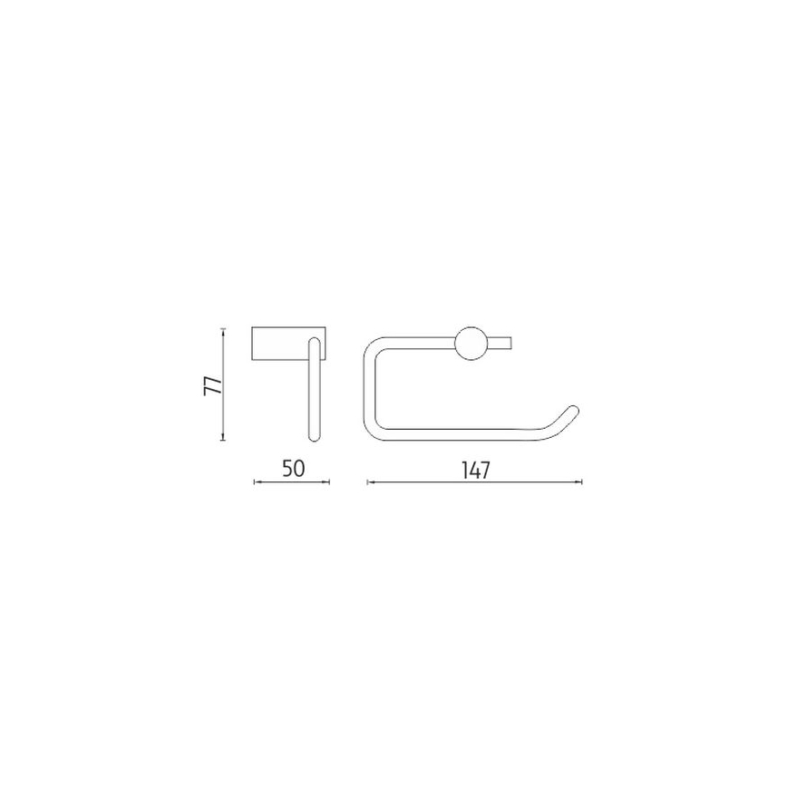 NIMCO BR 11055-26 - Toilettenpapierhalter BORMO glänzendes Chrom