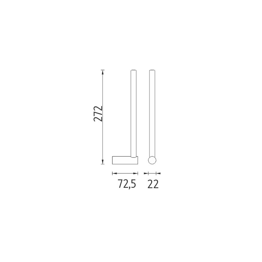 NIMCO BR 11055S-26 - Toilettenpapierhalter BORMO glänzendes Chrom