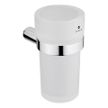 NIMCO BR 11058W-26 - Wandmontierter Zahnbürstenhalter BORMO matt Glas/glänzendes Chrom