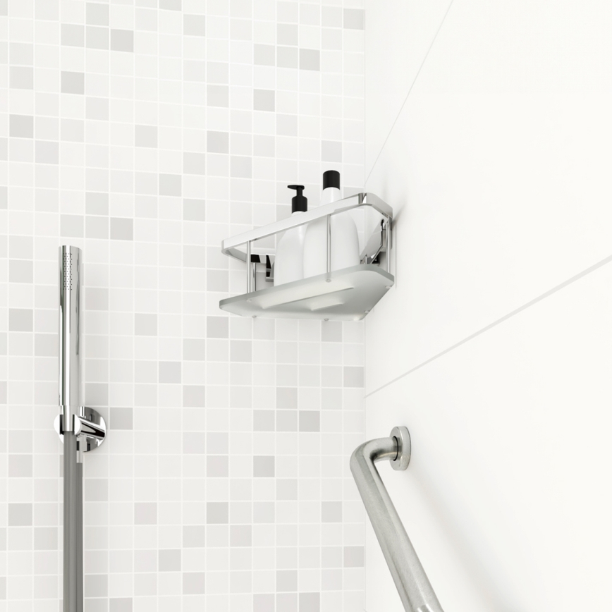 NIMCO Ki 14003-B-26 - Wandablage für Dusche KIBO glänzendes Chrom