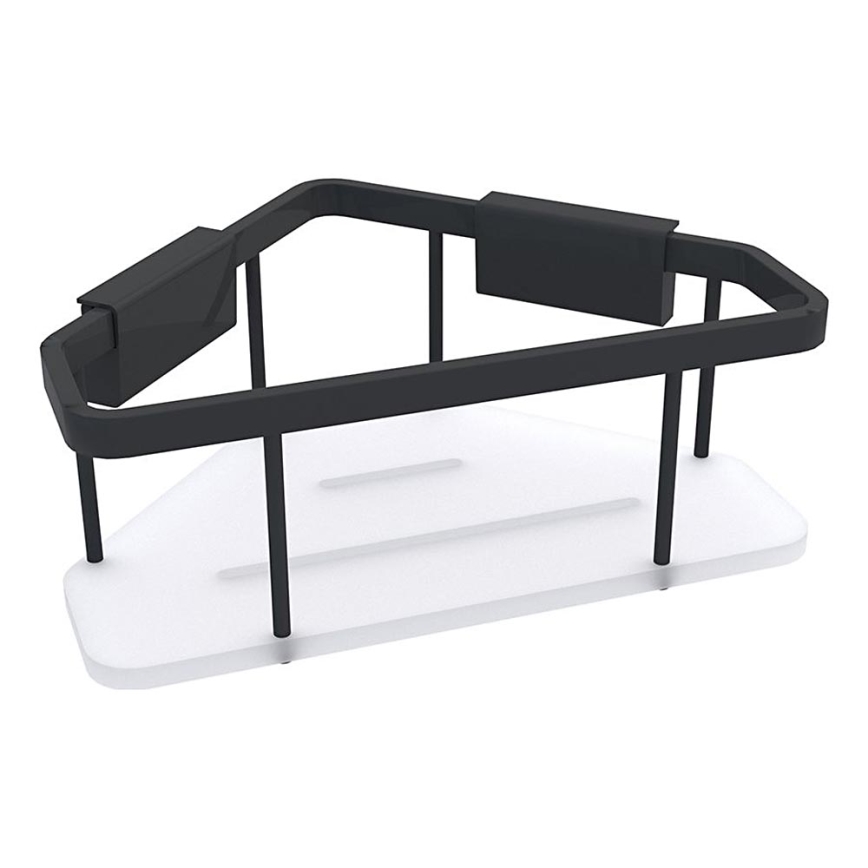 NIMCO Ki-14003-B-90 - Wandablage für Dusche KIBO matt schwarz/weiß