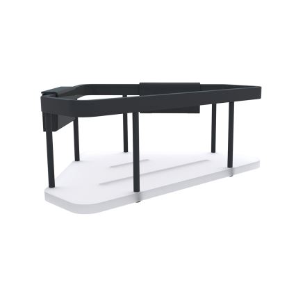 NIMCO Ki-14003-B-90 - Wandablage für Dusche KIBO matt schwarz/weiß