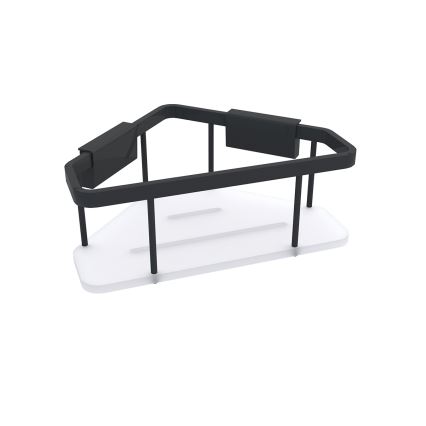 NIMCO Ki-14003-B-90 - Wandablage für Dusche KIBO matt schwarz/weiß