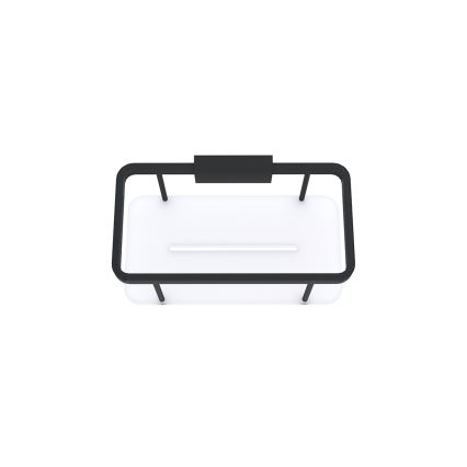 NIMCO Ki-14015-B-90 - Wandablage für Dusche KIBO matt schwarz/weiß