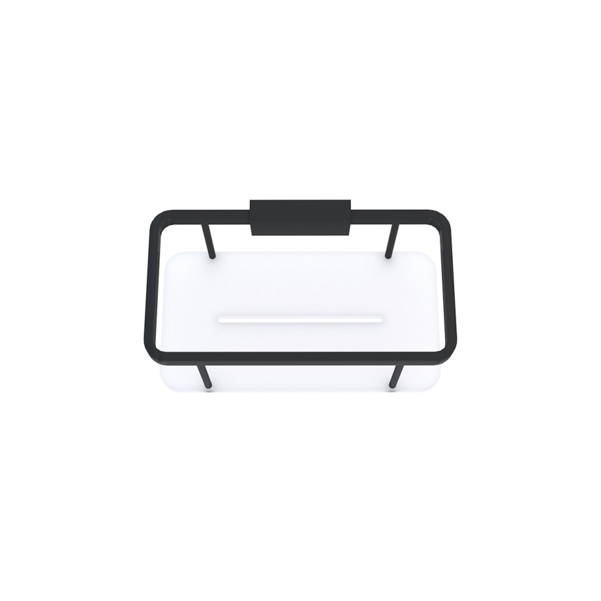 NIMCO Ki-14015-B-90 - Wandablage für Dusche KIBO matt schwarz/weiß
