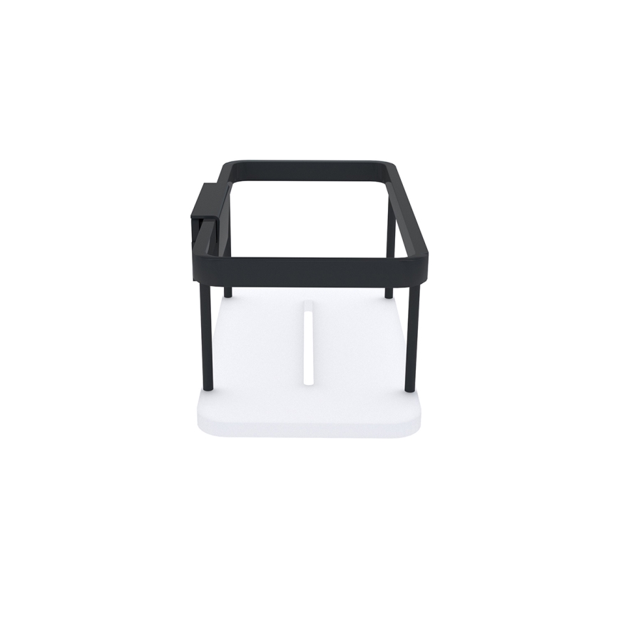 NIMCO Ki-14015-B-90 - Wandablage für Dusche KIBO matt schwarz/weiß