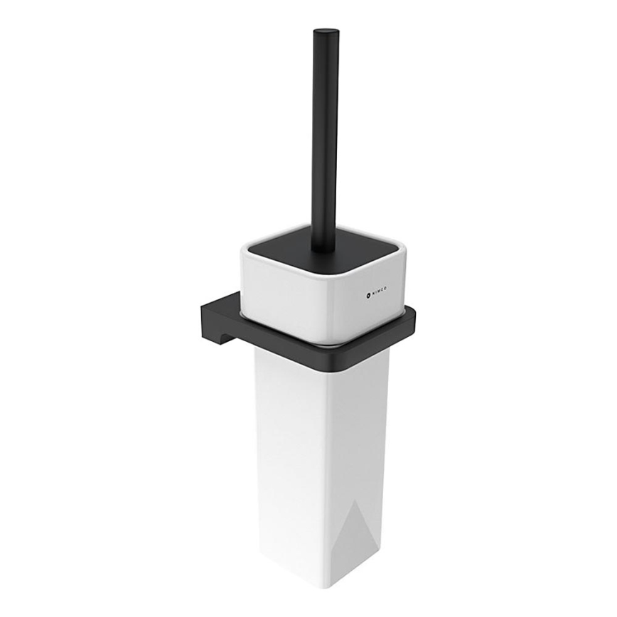 NIMCO MAC 29094K-90 - Toilettenbürste wandmontiert MAYA weiß/matt schwarz