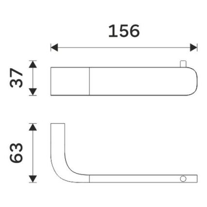 NIMCO NK 30055-26 - Toilettenpapierhalter NIKAU glänzendes Chrom