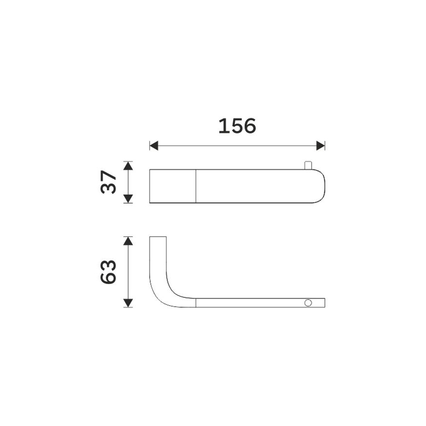 NIMCO NK 30055-26 - Toilettenpapierhalter NIKAU glänzendes Chrom