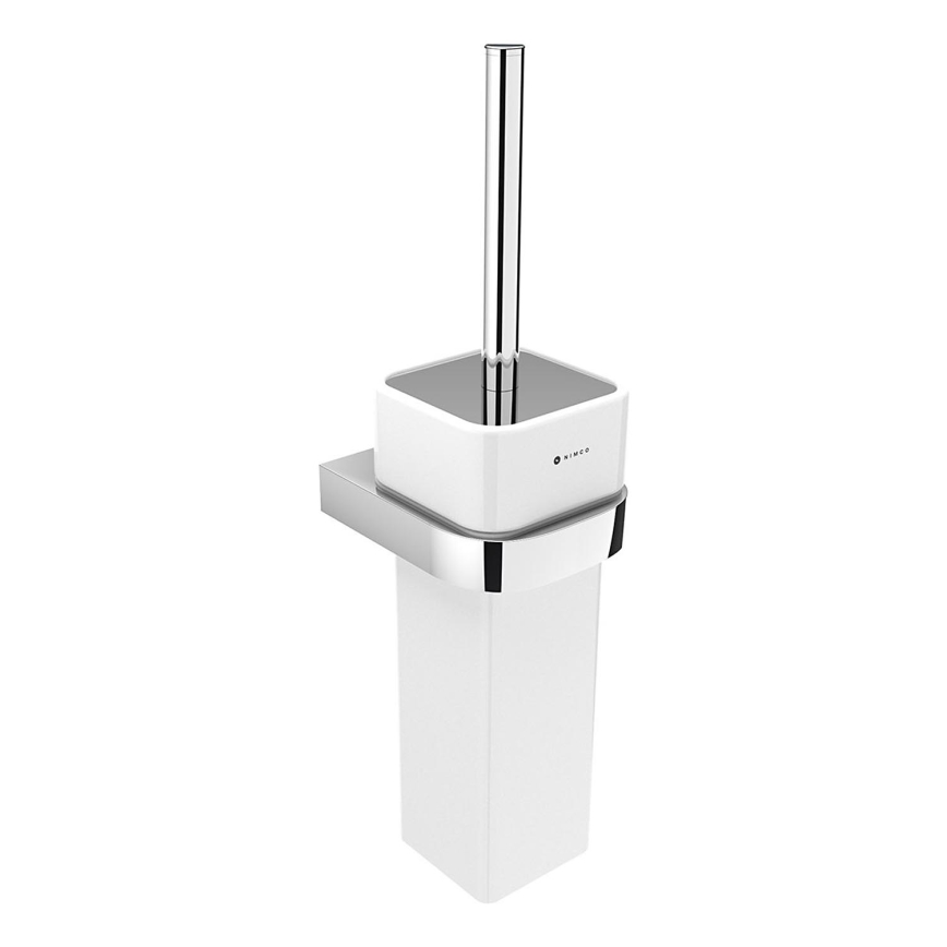 NIMCO NK 30094K-26 - Toilettenbürste wandmontiert NIKAU weiß/glänzendes Chrom