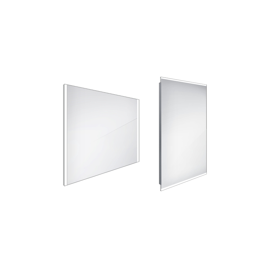 NIMCO ZP 11003 - LED-Badezimmerspiegel mit Hintergrundbeleuchtung LED/21W/230V 6500K 70x80 cm IP44