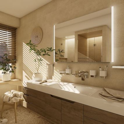 NIMCO ZP 11003 - LED-Badezimmerspiegel mit Hintergrundbeleuchtung LED/21W/230V 6500K 70x80 cm IP44