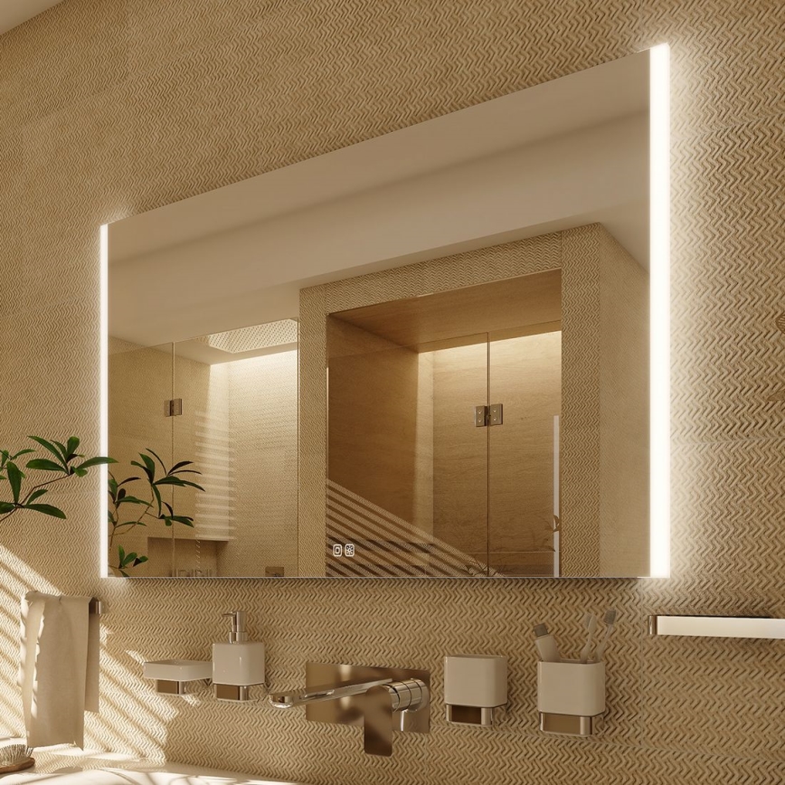 NIMCO ZP 11003VX - Dimmbarer LED-Badezimmerspiegel mit Hintergrundbeleuchtung LED/21W/230V 3000-6500K 70x80 cm IP44