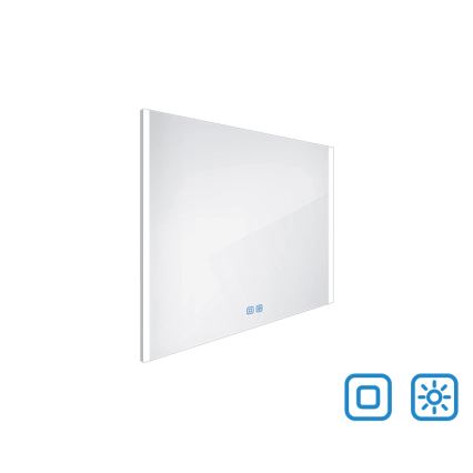 NIMCO ZP 11003VX - Dimmbarer LED-Badezimmerspiegel mit Hintergrundbeleuchtung LED/21W/230V 3000-6500K 70x80 cm IP44
