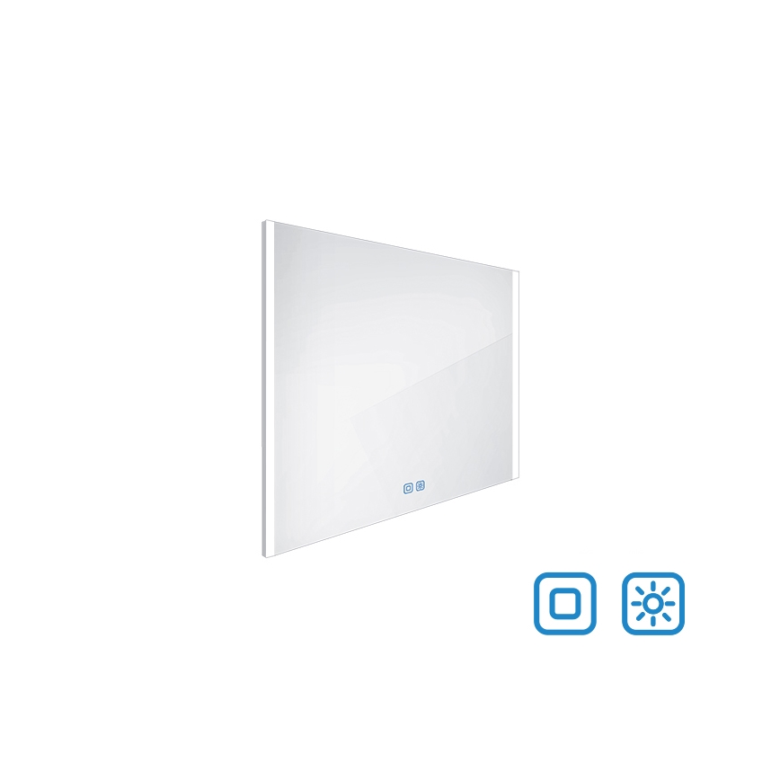 NIMCO ZP 11003VX - Dimmbarer LED-Badezimmerspiegel mit Hintergrundbeleuchtung LED/21W/230V 3000-6500K 70x80 cm IP44