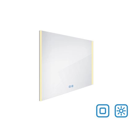 NIMCO ZP 11003VX - Dimmbarer LED-Badezimmerspiegel mit Hintergrundbeleuchtung LED/21W/230V 3000-6500K 70x80 cm IP44