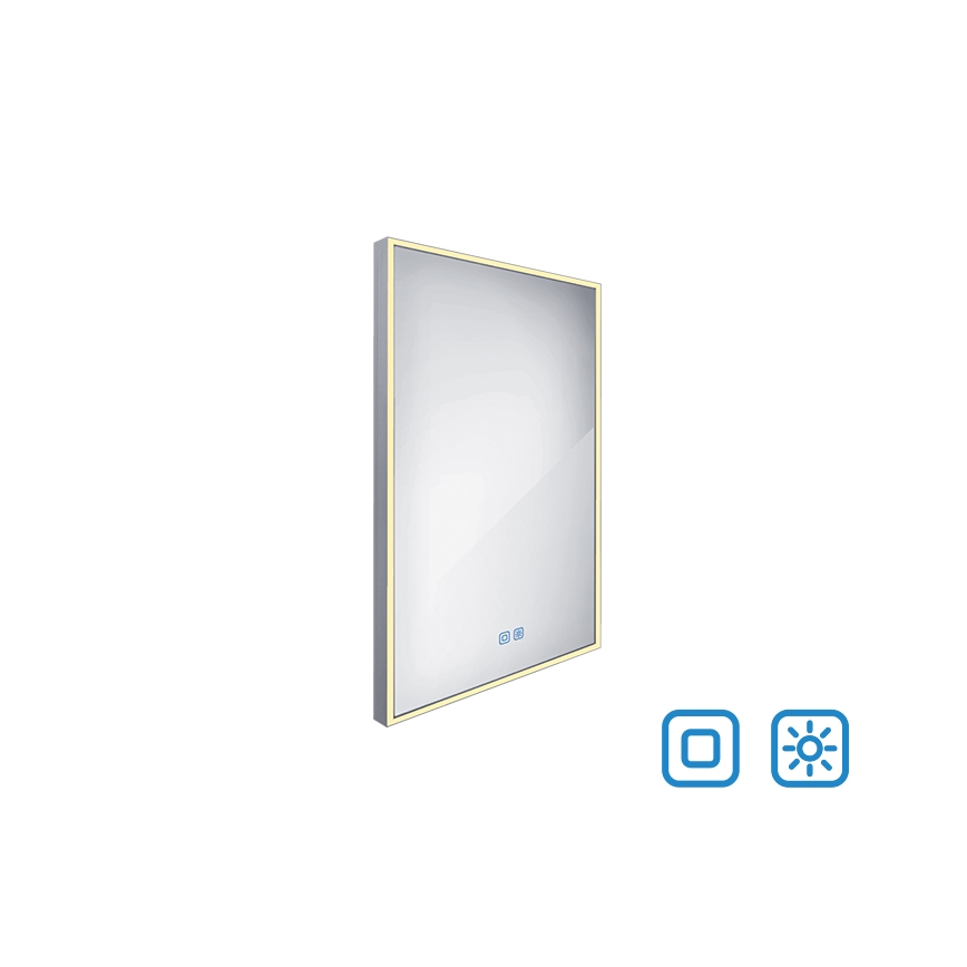 NIMCO ZP 13001VX - Dimmbarer LED-Badezimmerspiegel mit Hintergrundbeleuchtung LED/35W/230V 3000-6500K 70x50 cm IP44