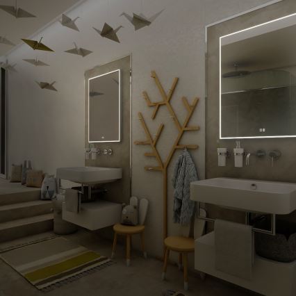 NIMCO ZP 13002VX - LED-dimmbarer, hinterleuchteter Badezimmerspiegel LED/41W/230V 3000-6500K 80x60 cm IP44