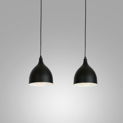 Deckenleuchte an Kabel NOAK 2xE27/15W/230V schwarz