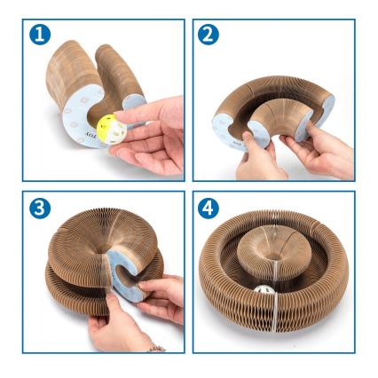 Nobleza - 3-in-1 Kratzbaum für Katzen, braun