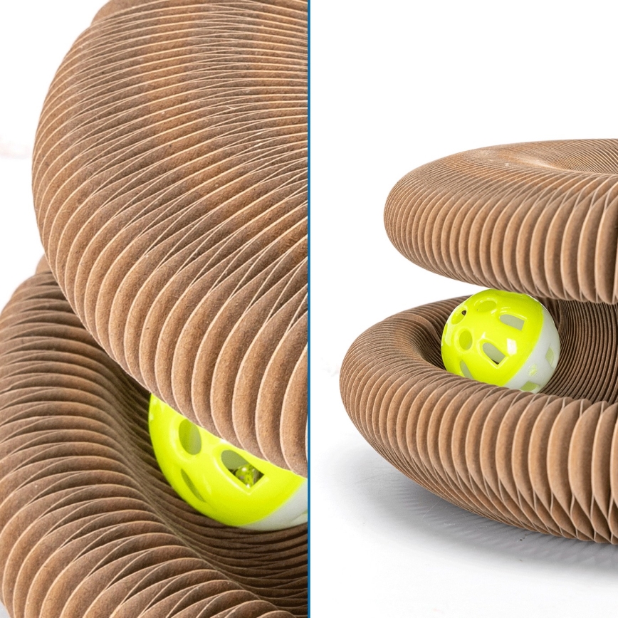 Nobleza - 3-in-1 Kratzbaum für Katzen, braun