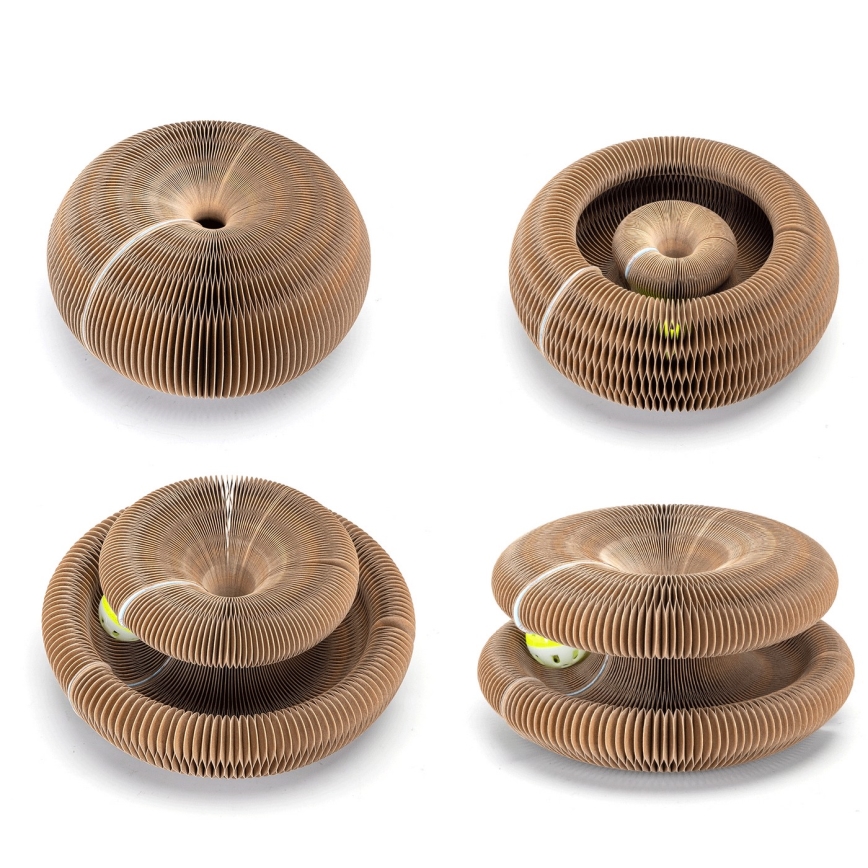 Nobleza - 3-in-1 Kratzbaum für Katzen, braun