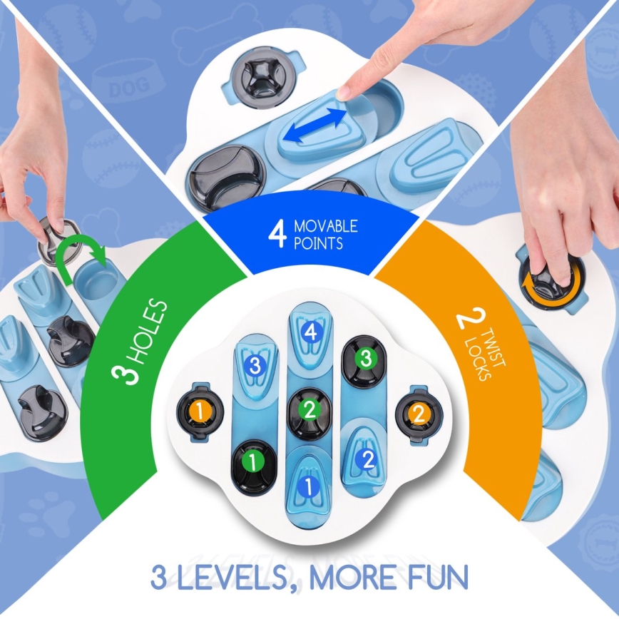 Nobleza - Interaktives Hundespielzeug Blau