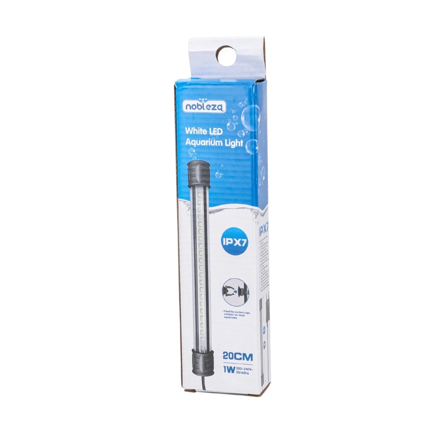 Nobleza - LED Aquarium-Beleuchtung LED/1W/230V IPX7 20 cm