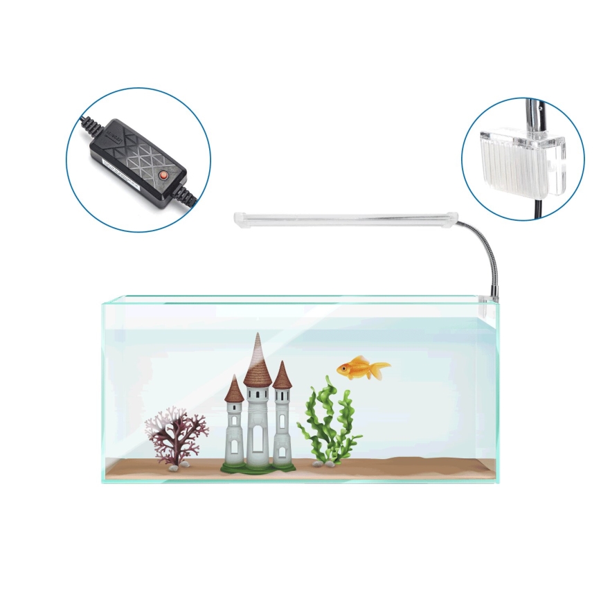 Nobleza - LED Aquarium-Beleuchtung LED/6W/230V IPX7 23 cm