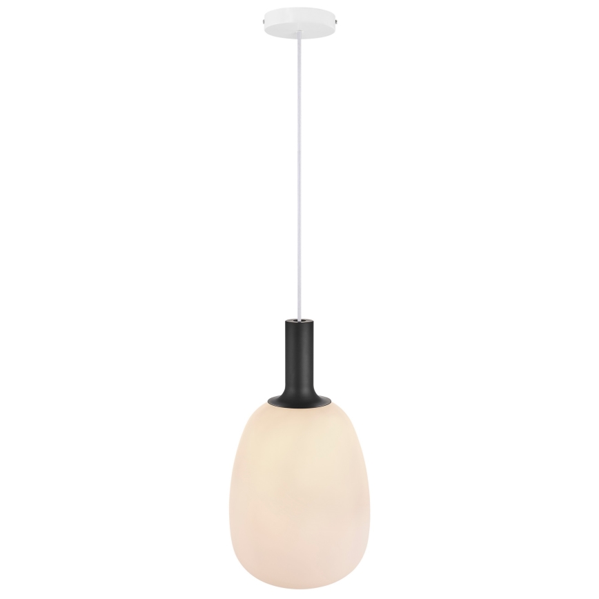 Nordlux - Hängeleuchte an Kabel ALTON 1xE27/60W/230V weiß/schwarz/ messing