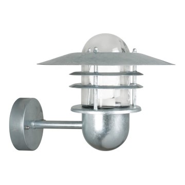 Nordlux - Außenwandleuchte AGGER 1xE27/60W/230V IP54 silber