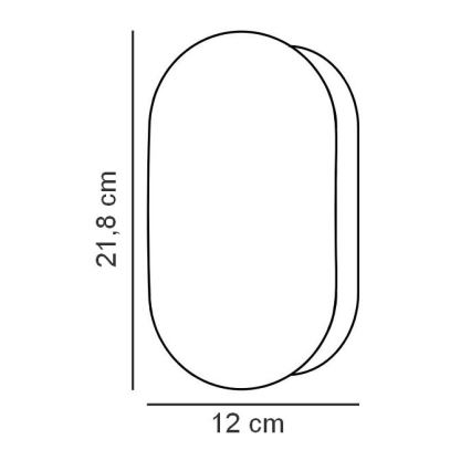 Nordlux - Badezimmer-Wandleuchte FOAM 1xE27/55W/230V IP44 schwarz