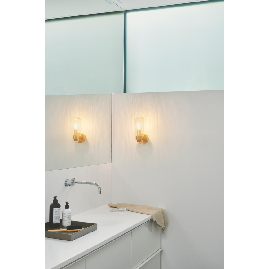 Nordlux - Badezimmer-Wandleuchte TUTAN 1xE14/25W/230V IP44 Messing