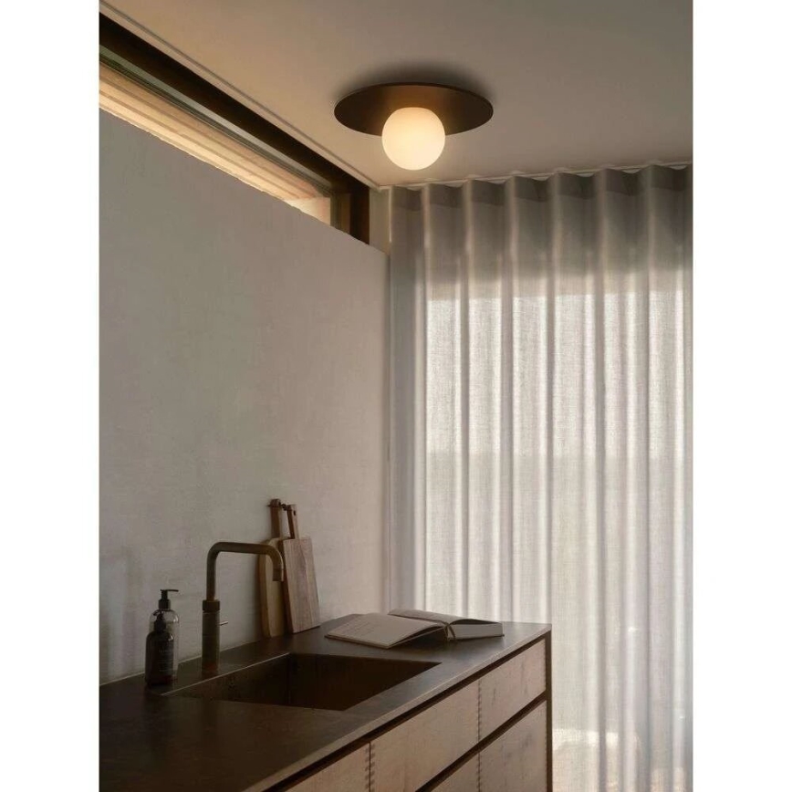 Nordlux - Deckenleuchte für Badezimmer SIONA 1xE27/60W/230V IP44 schwarz
