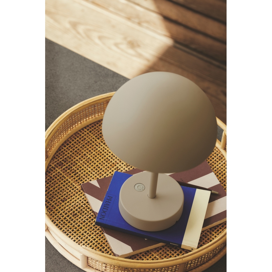 Nordlux - Dimmbare, aufladbare LED-Outdoor-Tischleuchte ELLEN LED/2,8W/3,7V IP44 beige