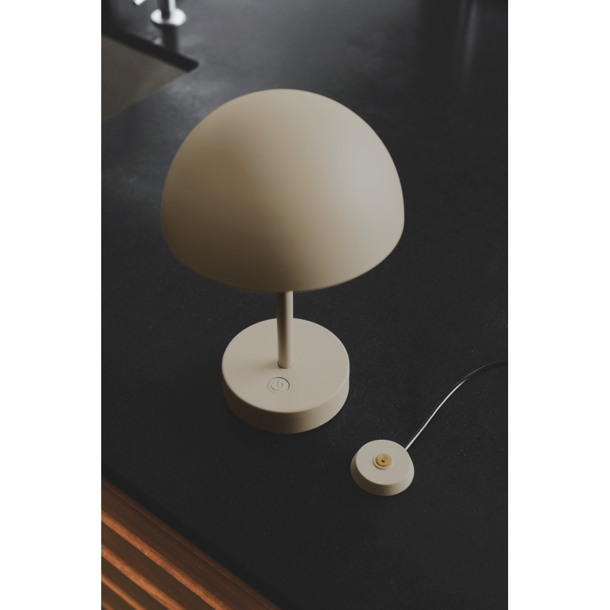 Nordlux - Dimmbare, aufladbare LED-Outdoor-Tischleuchte ELLEN LED/2,8W/3,7V IP44 beige