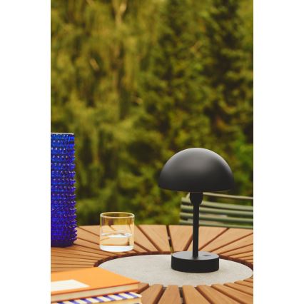 Nordlux - Dimmbare, aufladbare LED-Outdoor-Tischleuchte ELLEN LED/2,8W/3,7V IP44 schwarz