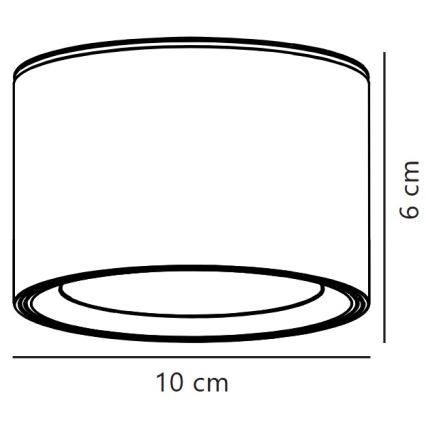 Nordlux - Dimmbare LED-Deckenleuchte FALLON LED/5,5W/230V 2700K weiß