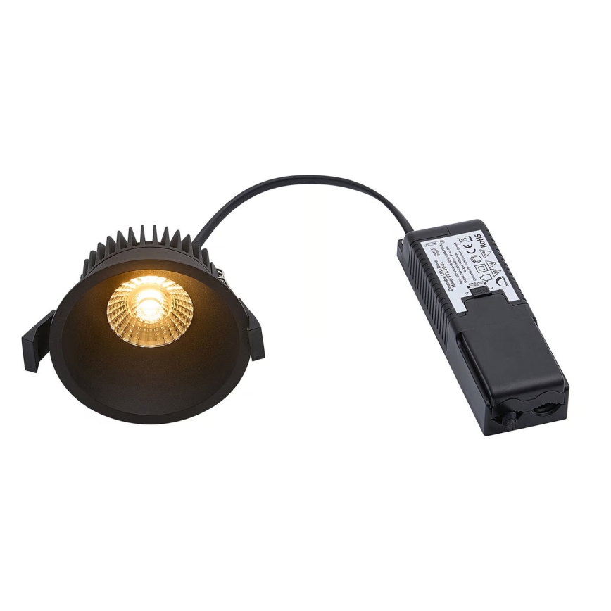 Nordlux - Dimmbare LED-Einbauleuchte für Badezimmer ALBRIC LED/8W/230V IP44 schwarz